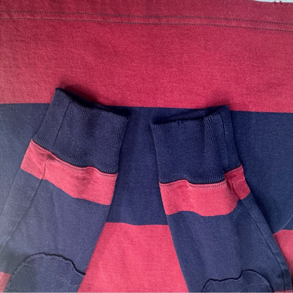 Ralph Lauren Rugby Shirt M | Maroon Navy Striped RLFC 1939-40 Patch | Vintage - Picture 12 of 16